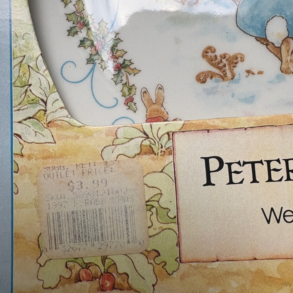 Vintage Wedgwood Peter Rabbit Christmas Collector Plate 1997 Made in England NIB - Picture 4 of 13